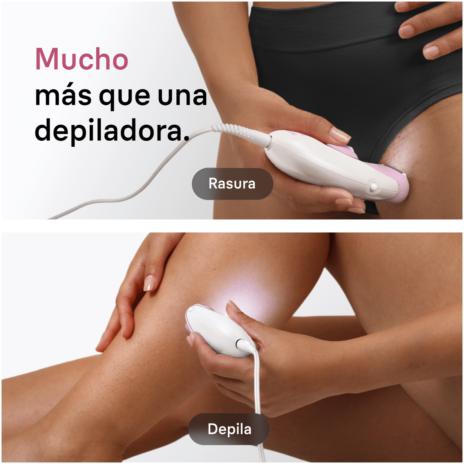 Mucho más que una depiladora. Rasura. Depila. 
