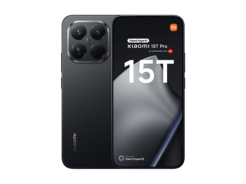 Móvil - Xiaomi 15T Pro, Negro, 256 GB, 12 GB RAM, 6.83 " AMOLED, MediaTek Dimensity 9400+, 5500 mAh