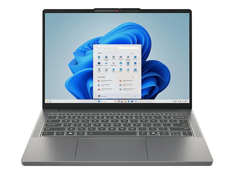 LENOVO-IDEA IdeaPad Slim 3 14IRH10, Notebook, mit 14 Display, Intel® Core™ i5-13420H Prozessor (12 MB Cache, bis zu 4.60 GHz), 16 GB RAM, 512 SSD, UHD Graphics, Luna Grey, Windows 11 Home