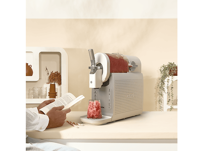 Tefal IG 803A Freezi Eismaschine mit Aufbewahrungsbehälter & Auslassöffnungen (Creme) — Foto 4 von 5