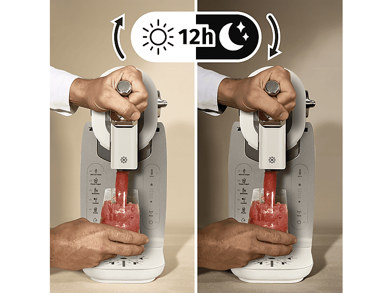 Tefal IG 803A Freezi Eismaschine mit Aufbewahrungsbehälter & Auslassöffnungen (Creme) — Foto 3 von 5