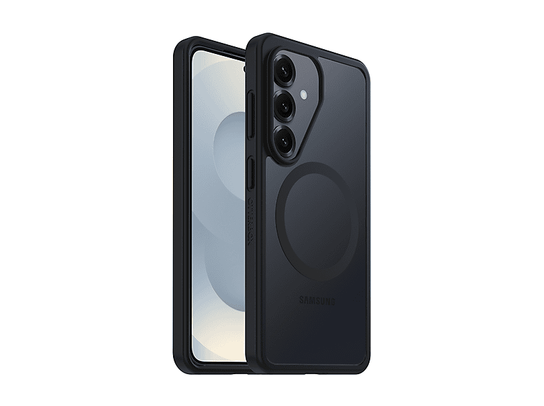 OTTERBOX React Series Cover con Magneti per Samsung Galaxy S26,super resistente a shock e cadute,ultrasottile, testata norme MIL-STD 810G, Trasparente/Nero