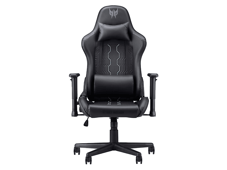 Silla gaming - Acer Predator Rift GO 331, 4D, Ajustable en altura, anchura y profundidad, Giratoria, Peso máximo 120 kg, Negro