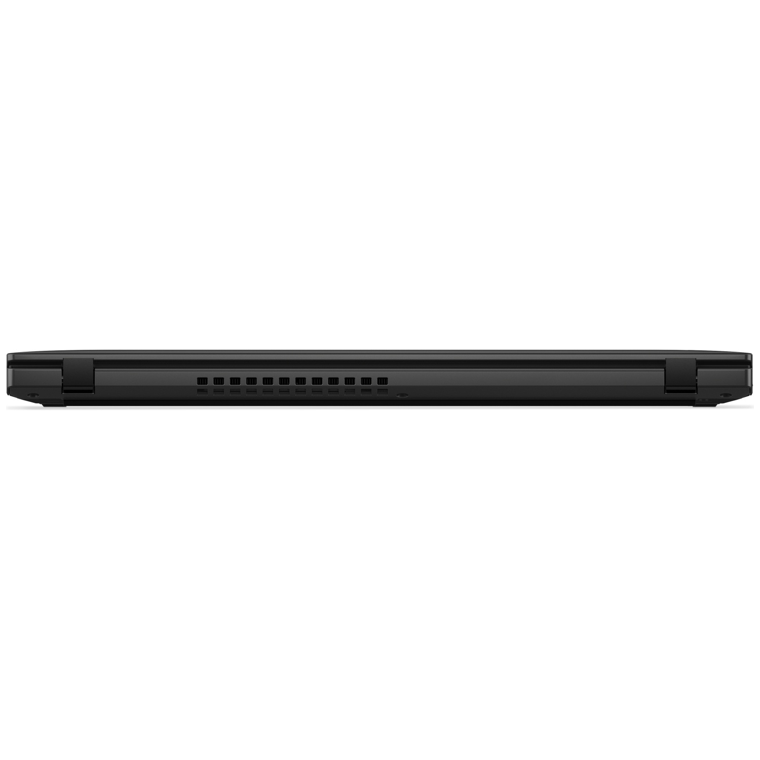 Black laptop in profile with numerous ports on its side.