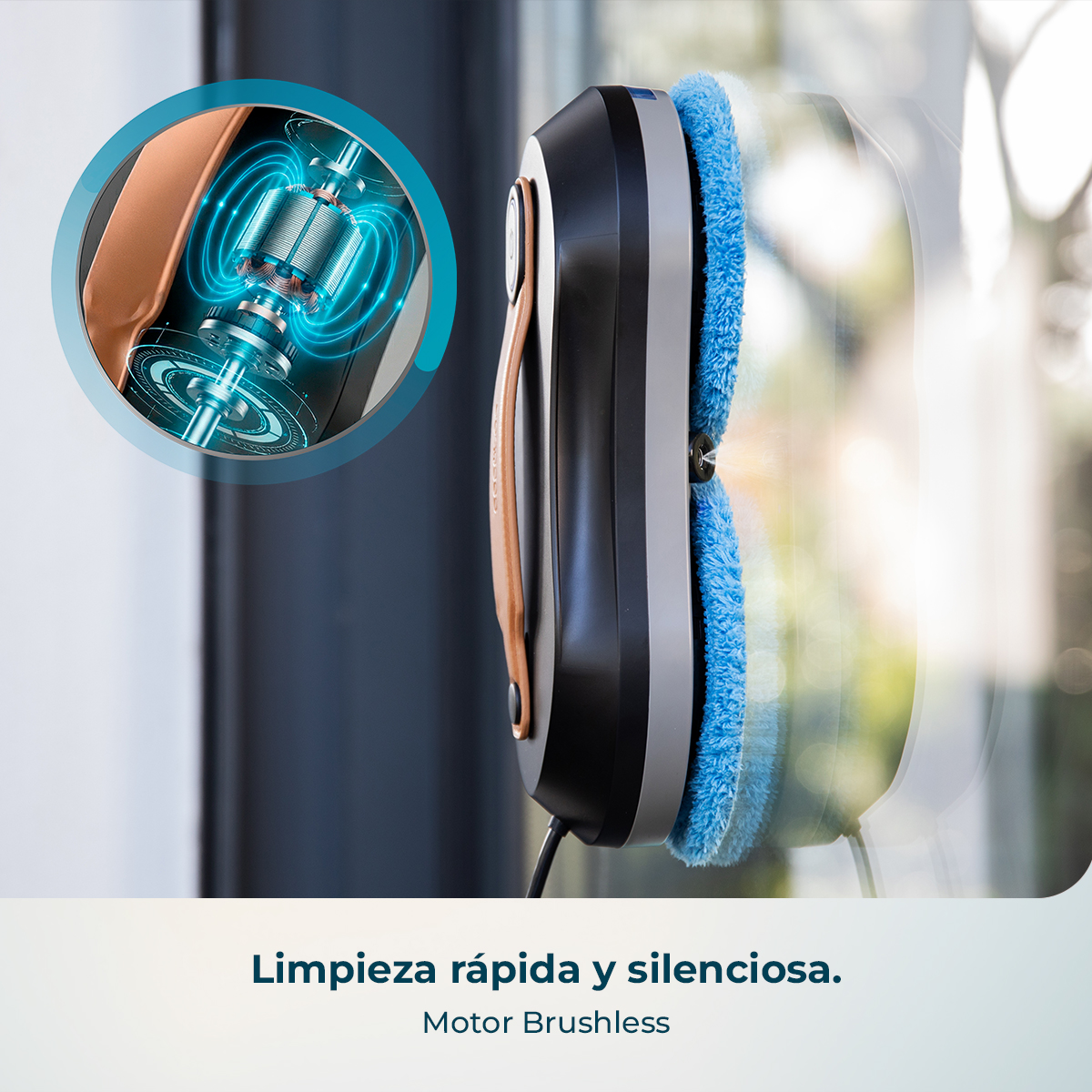 Limpieza rápida y silenciosa. Motor Brushless.