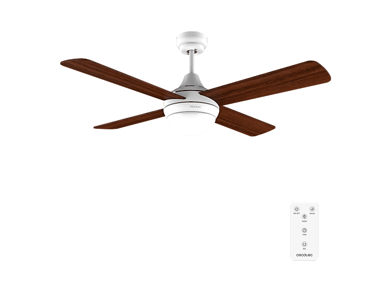 REACONDICIONADO Seminuevo Muy bueno Ventilador de techo - Cecotec EnergySilence Aero 4250 Fresh, 55W, Luz LED 3 tonos, Mando, Temporizador 8h, vel