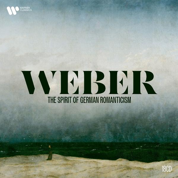 Sturmische See, einsame Figur am Ufer, "WEBER" und "THE SPIRIT OF GERMAN ROMANTICISM".