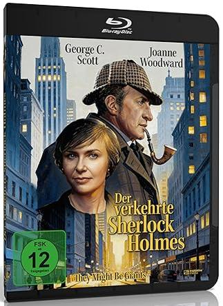 Blu-ray Cover von 'Der verkehrte Sherlock Holmes' mit George C. Scott und Joanne Woodward.