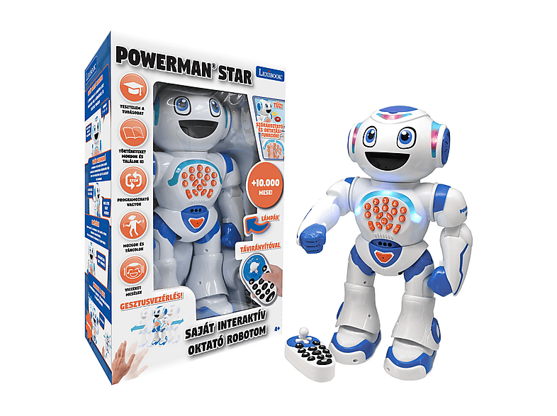 LEXIBOOK Magyarul Beszélő Programozható robot Powerman Star (LEX ...