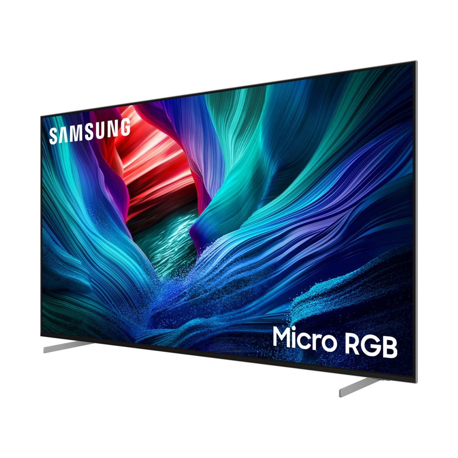 Una TV Samsung Micro RGB con colori vibranti e fluidi sullo schermo.