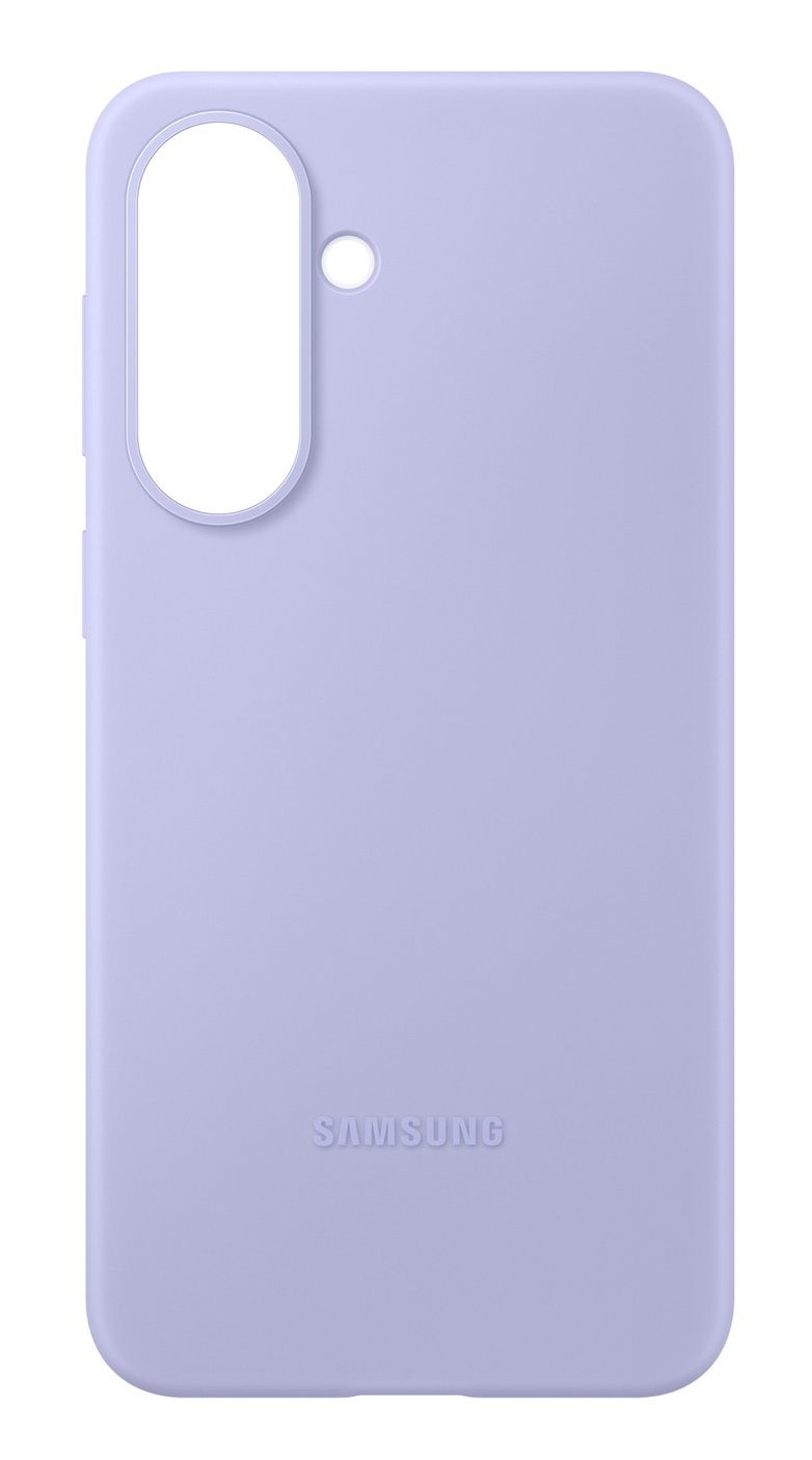 Lawendowa obudowa Samsung z wycięciem na aparat.