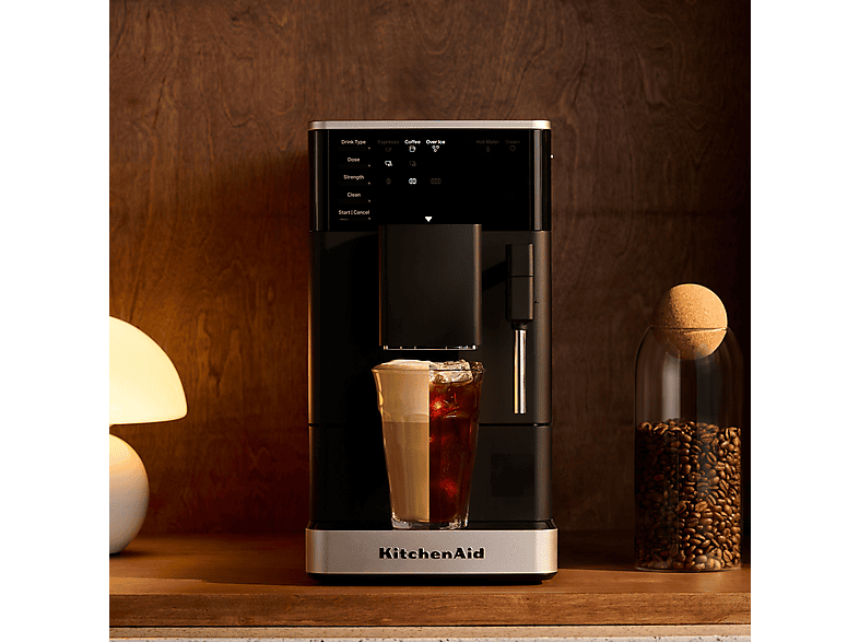 Kitchen Aid 5KES8452EBM KF2 Kaffeevollautomat mit Iced Coffee (Matt Schwarz, IntelliGrind,18 bar, Dampfdüse) — Foto 5 von 5
