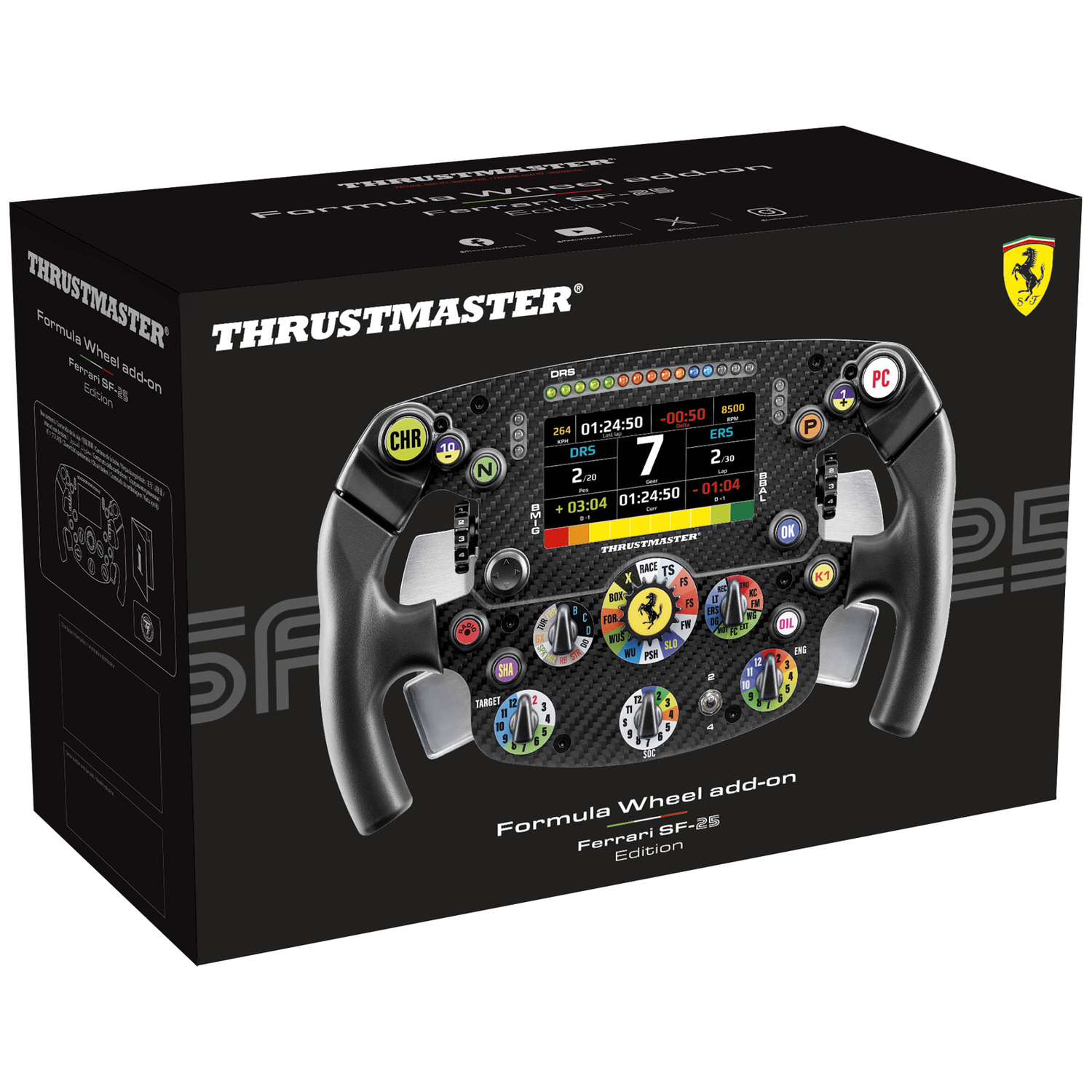 Doos van Thrustmaster Formule Wiel add-on, Ferrari SF-25 Edition.