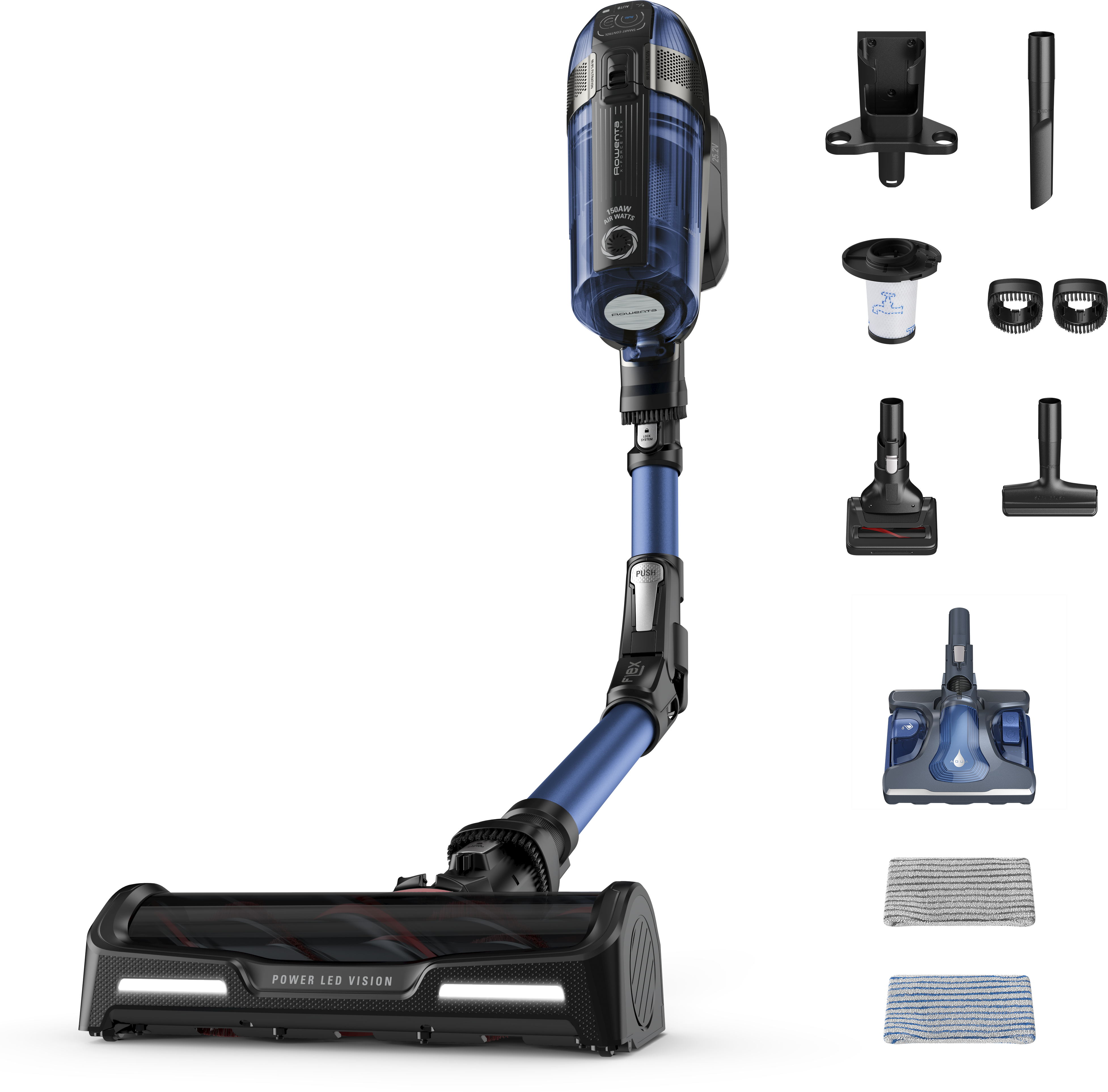 ROWENTA RH98C0WO X-Force Flex 12.60 Animal Aqua rúdporszívó