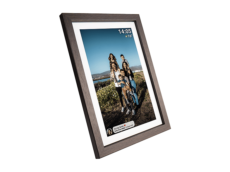 Denver PFF-1040DW digitaler Fotorahmen, 10.1 Zoll, 16 GB, Wi-Fi, Dunkelholz — Foto 2 von 5