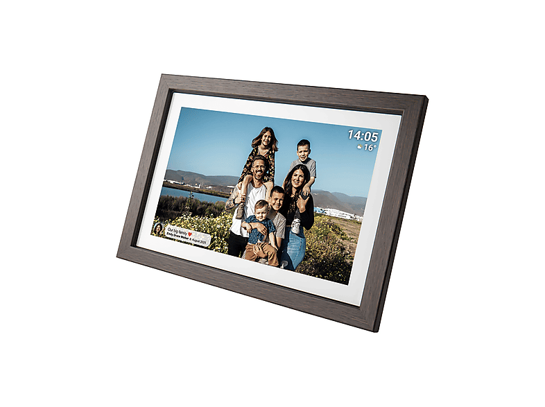 Denver PFF-1040DW digitaler Fotorahmen, 10.1 Zoll, 16 GB, Wi-Fi, Dunkelholz — Foto 4 von 5