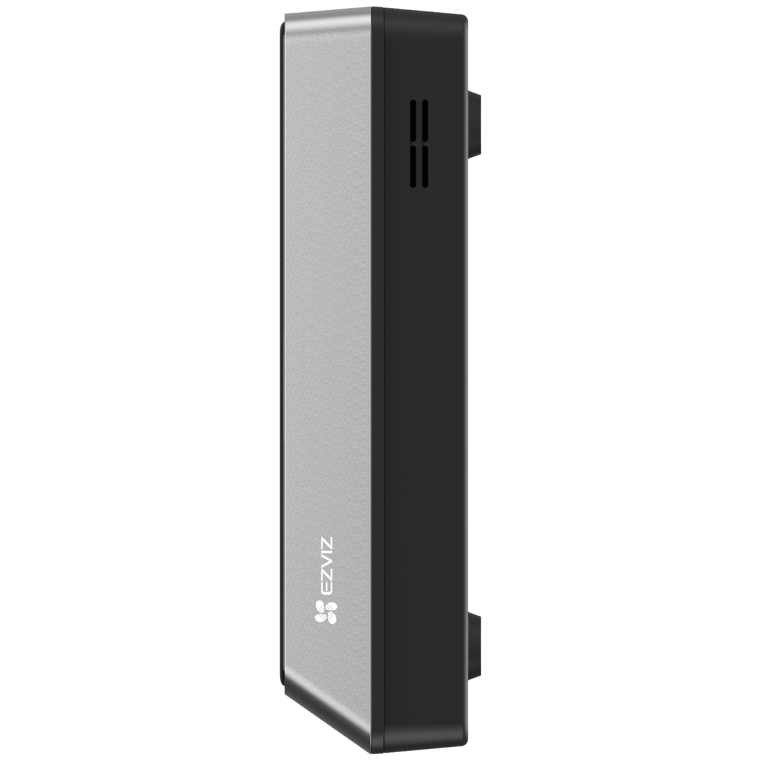 A silver and black rectangular electronic device with the EZVIZ logo.