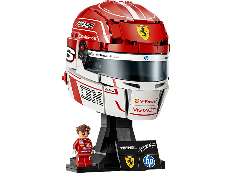Lego Edition Vehicules 43014 Scuderia Ferrari HP Helm Van Charles Leclerc Bouwstenen Multicolor afbeelding