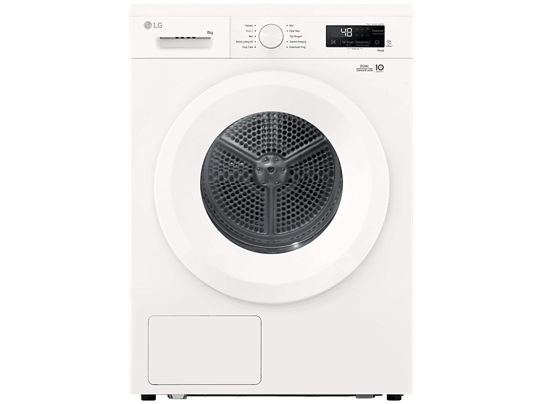 LG RHX1008NWH Warmtepompdroger, 8kg