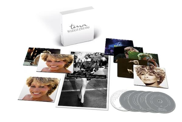 Tina Turner Wildest Dreams Box-Set mit CDs und Fotos.