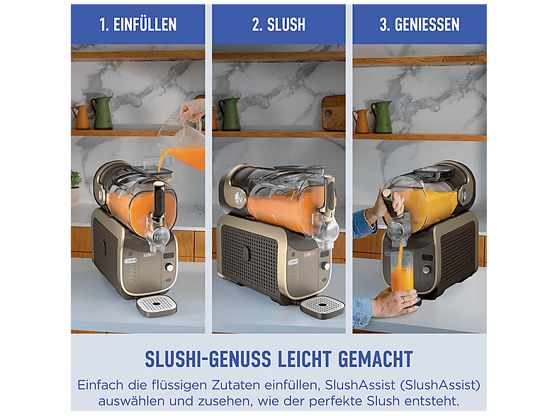 Ninja FS605EUBR Slushi Max Slush-Eismaschine (440 Watt, 4,4 l, Mokka) — Foto 4 von 5