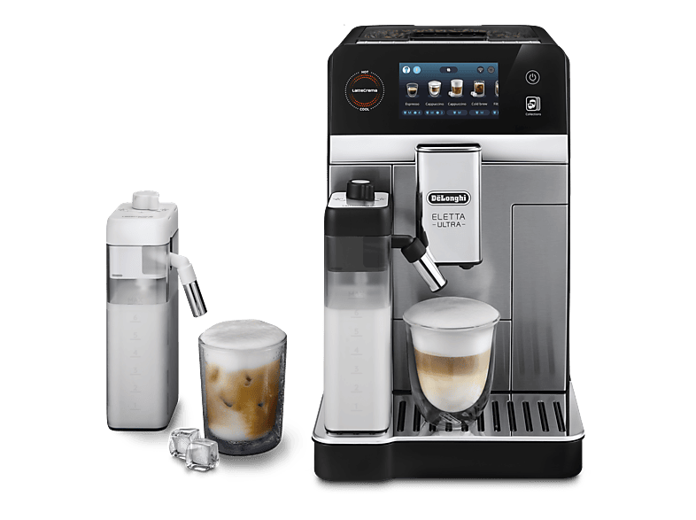 De'Longhi ECAM 470.85.MB ELETTA ultra Kaffeevollautomat (Silber, Kegelmahlwerk, 19 bar)