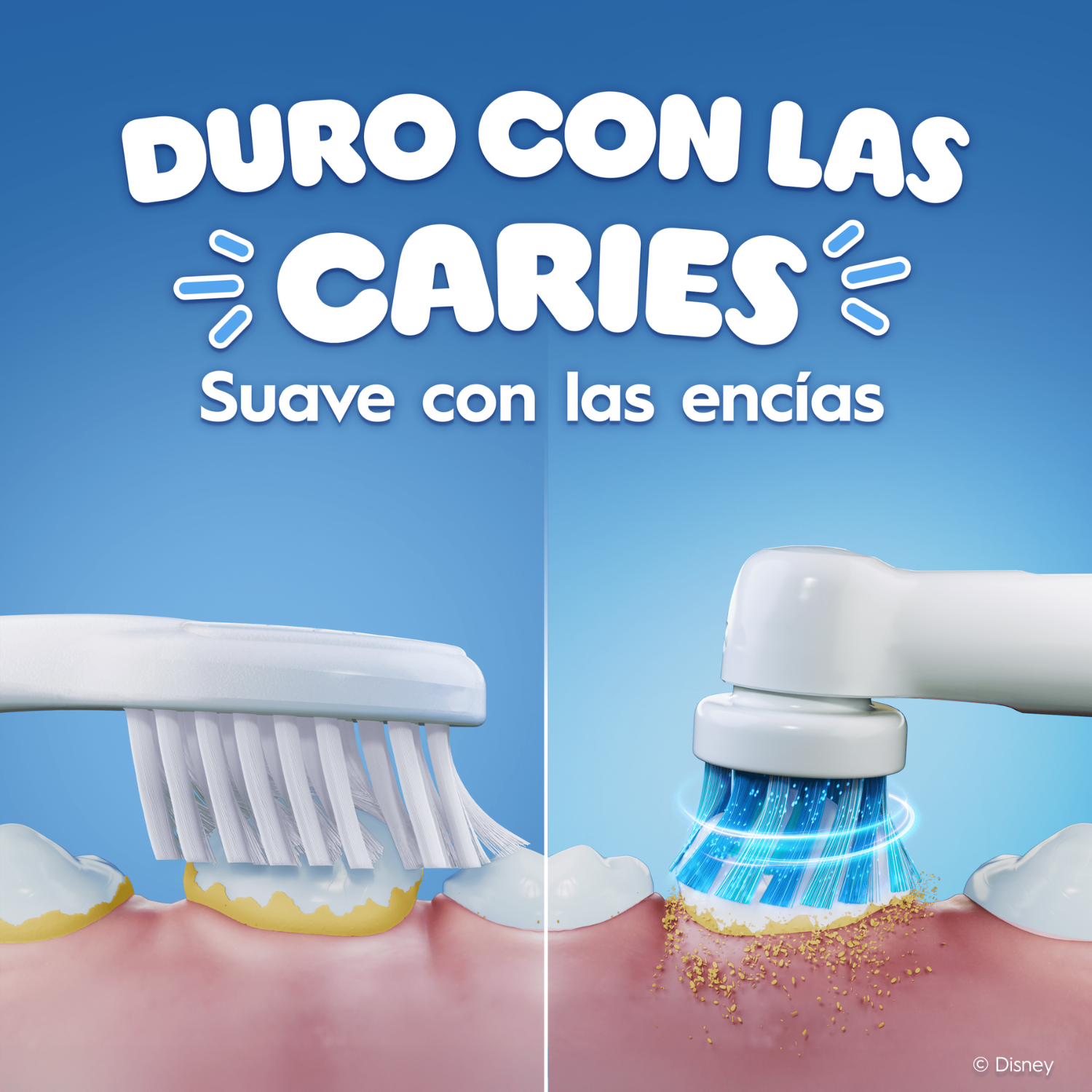 Duro con las caries. Suave con las encías.