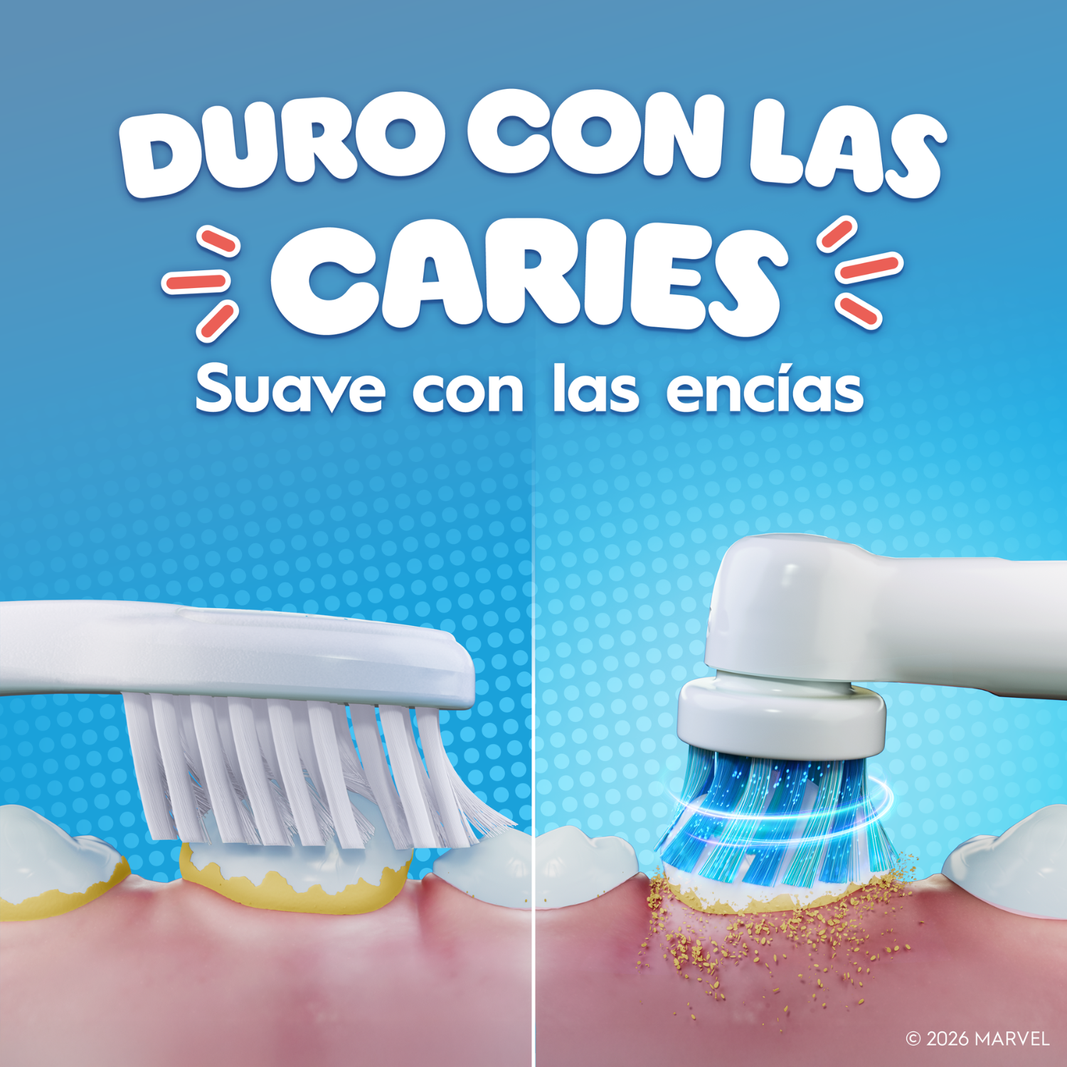 Duro con las caries. Suave con las encías.