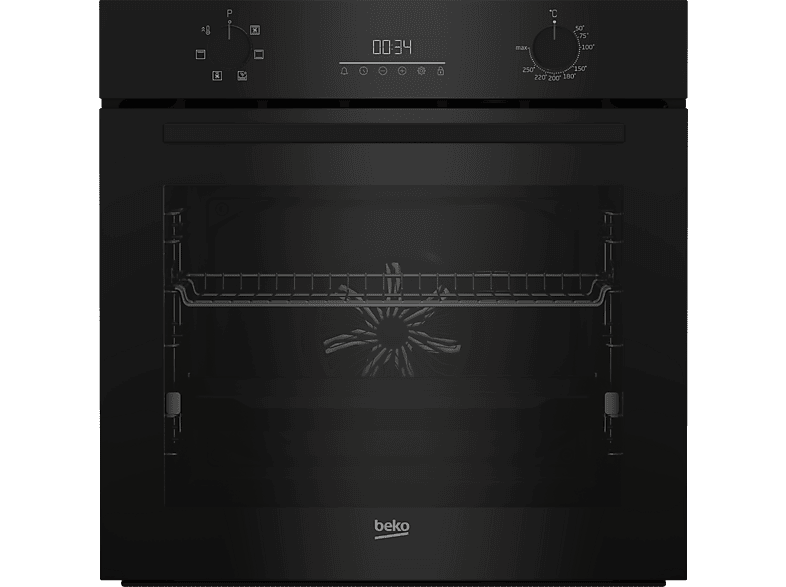 Horno - Beko BCBIE17300KSB, Multifunción, Hidrolítica, 72 l, 59.4 cm, Tecnología AeroPerfect, SteamShine, Negro