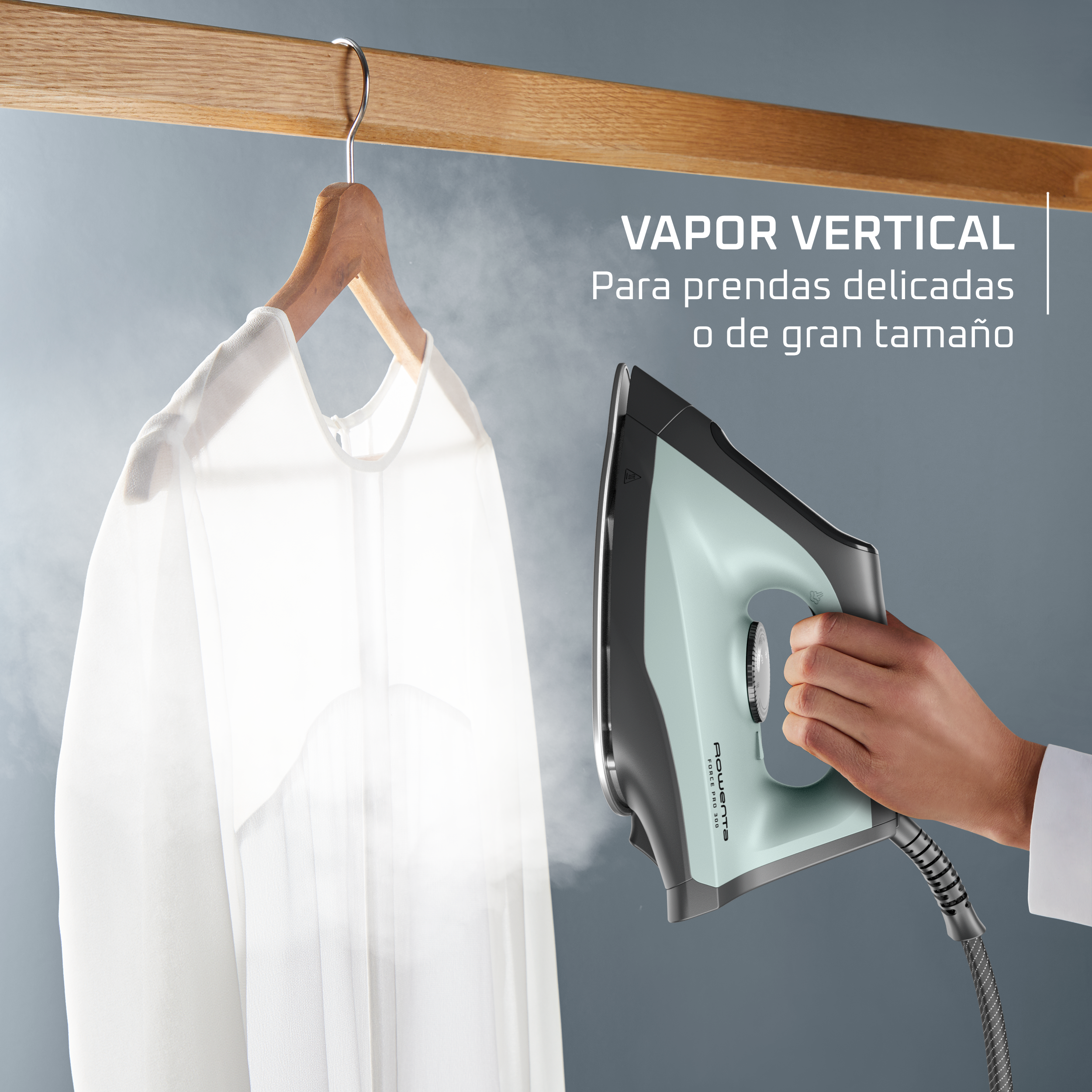 Plancha vertical para prendas delicadas o de gran tamaño