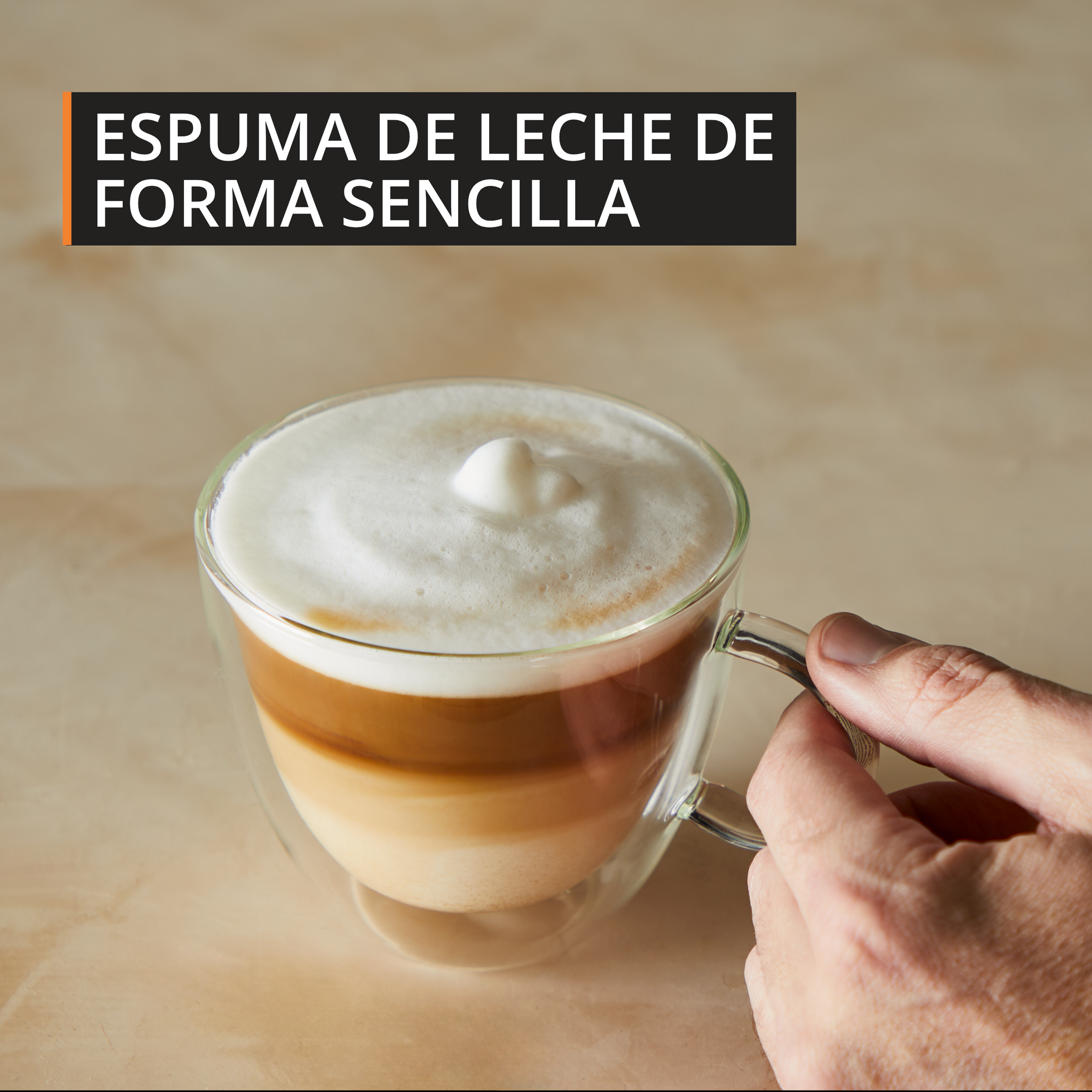 Espuma de leche de forma sencilla