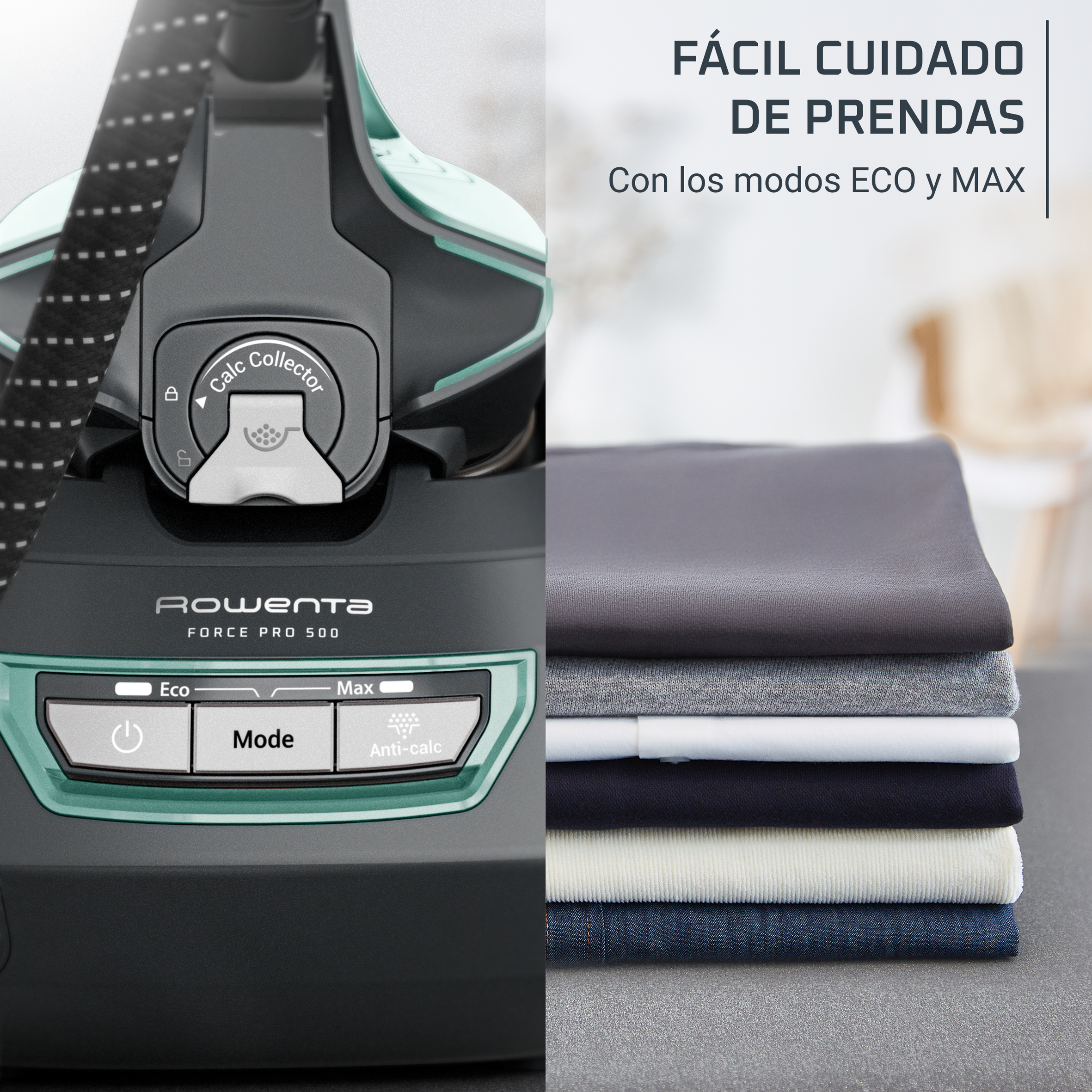 Facil cuidado de prendas con los modos ECO y Max