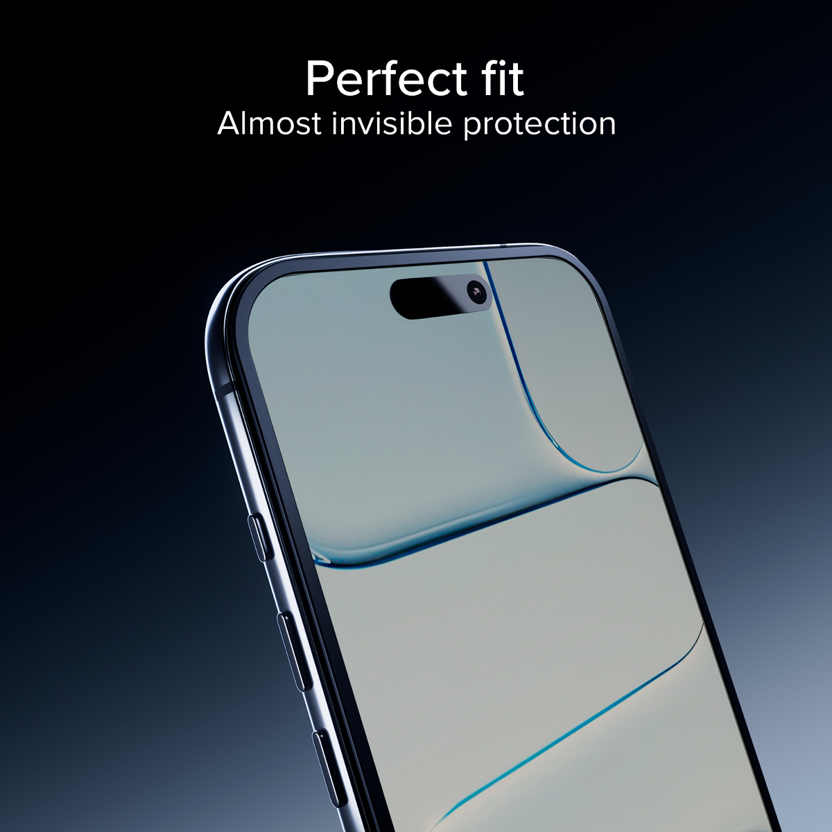Ein Smartphone mit einem Displayschutz, der sich nahtlos einfügt.
