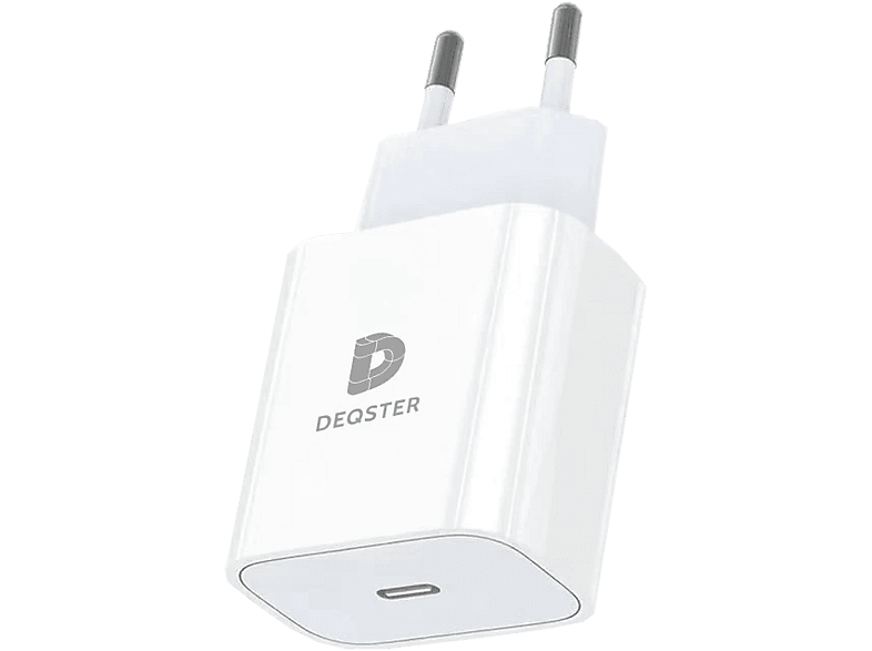 DEQSTER 30W USB‑C Power Adapter (EU-Stecker) Netzteil Universal, Weiß