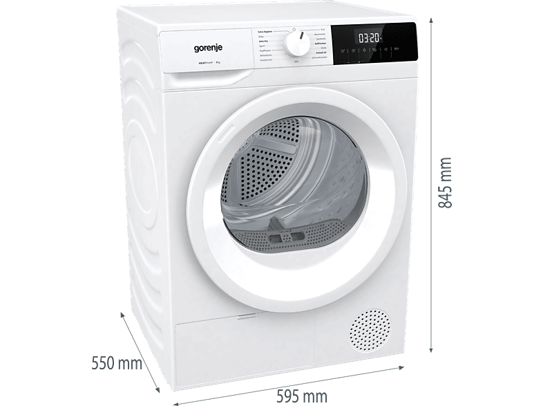 GORENJE DHNE72 Wärmepumpentrockner (7 kg, Weiß)