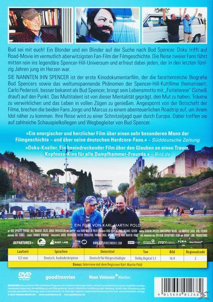 Film-DVD-Rückseite mit drei Bildern, Text und römischer Kulisse.