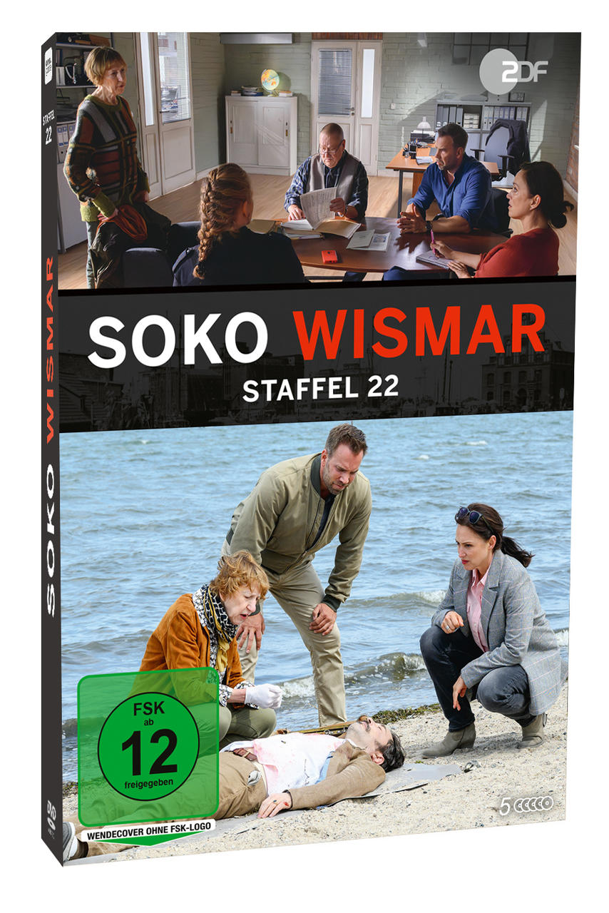 Soko Wismar Staffel 22: Szene am Strand mit Opfern und Ermittlern, Büro-Szene.