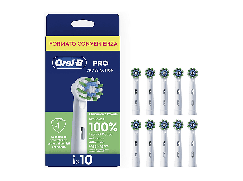 Testine per spazzolino ORAL-B EB50RX 10ct CrossAction ENG Box