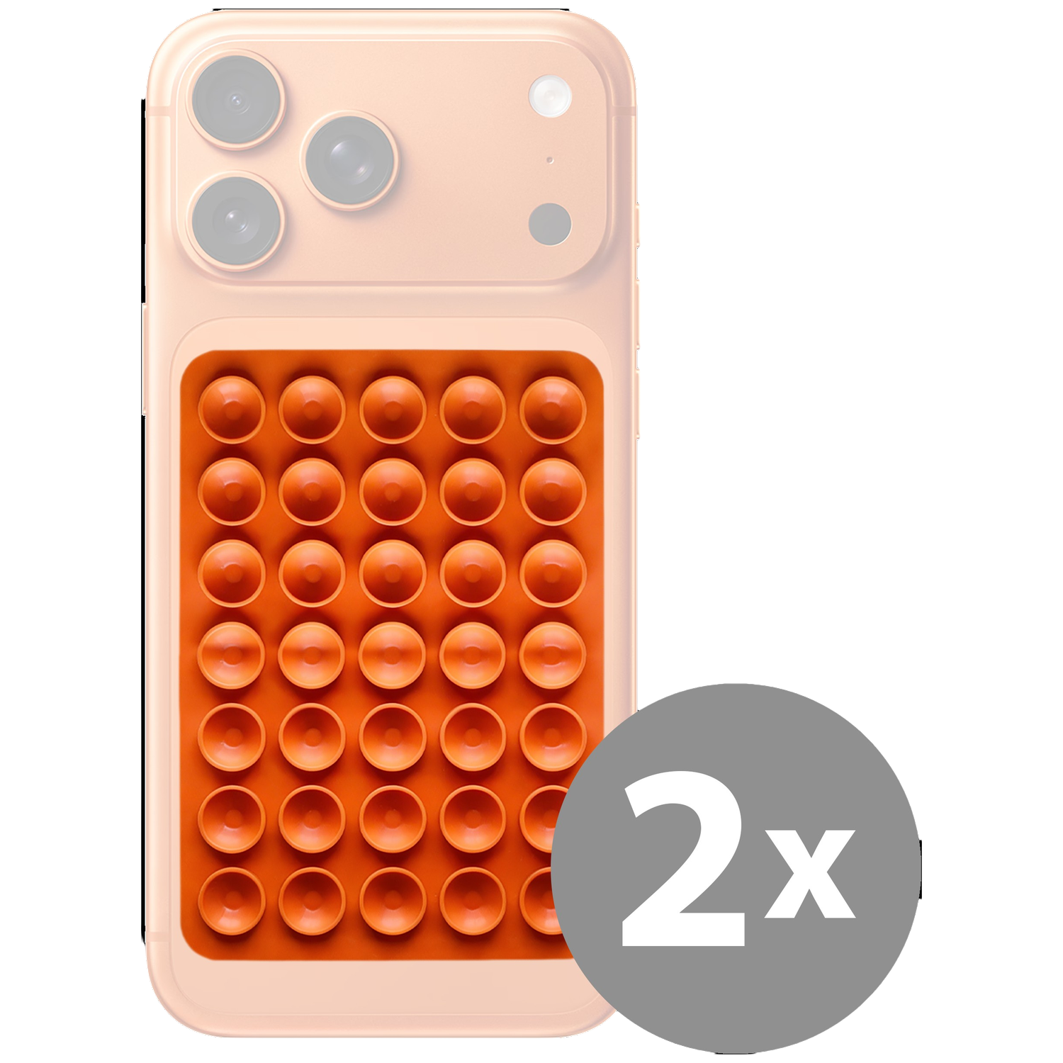 1 Piece Pink Self Adhesive Phone Case Holder with Silicone Suction Cup - Phone Suction Cup Holder - Phone Suction Cup Mat | Sticker Tray for Selfies and Videos, Case, Accessories for