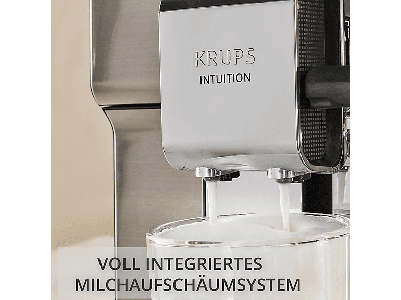KRUPS EA879N Intuition Experience Hot&Cold Kaffeevollautomat Titan