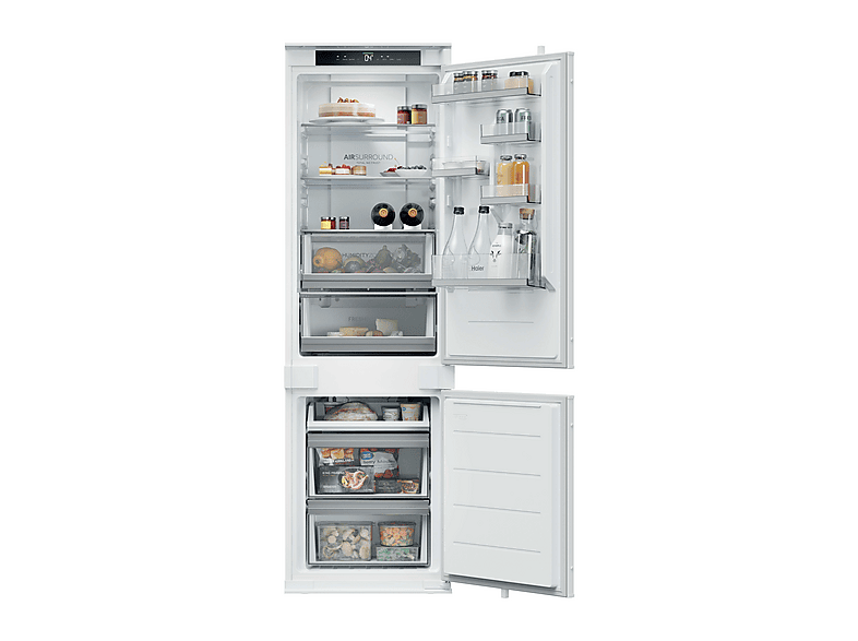 Haier HBQW5518D ID Titanium Series 2 Kühl- und Gefrierkombination (D, 251 l, 1772 mm hoch, vollintegrierbar, No Frost (verminderte Eisbildung), Weiß) — Foto 3 von 5