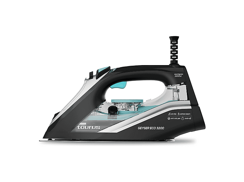 Plancha de vapor - Taurus Atlantis 3100 Digital Pump, Tecnología Ultra X-Slide Bisel, Apagado automático, W, Pantalla digital, 350 ml, Azul