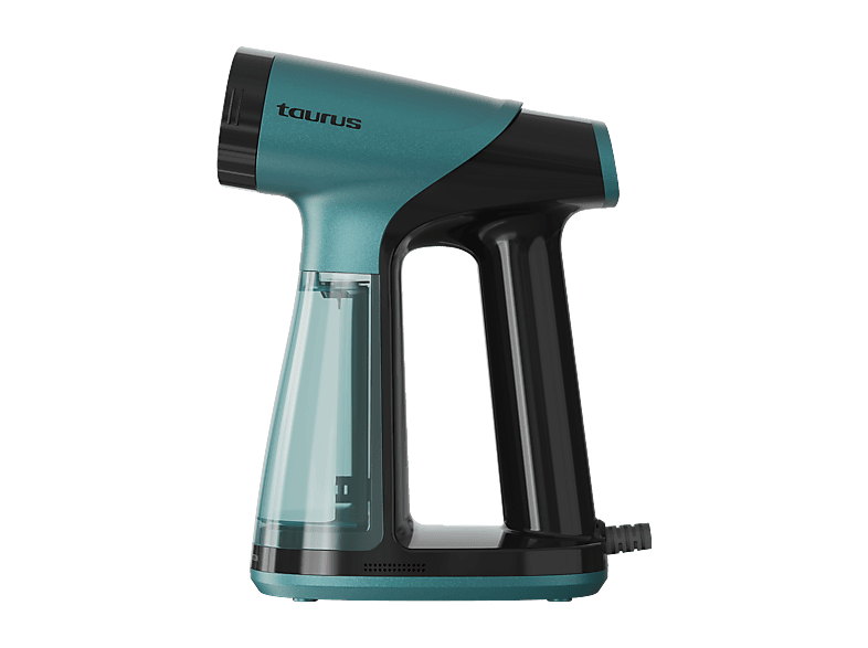 Cepillo de vapor y plancha - Taurus Sliding Care ProSuction, Filtro recolector polvo extraíble, Autoapagado, 1550 W, Verde Negro
