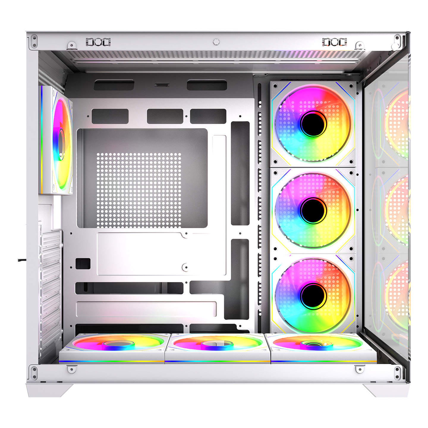 RAMPAGE Ares Temperli Camlı 750W 80 Plus Bronze 7*12cm ARGB Fan