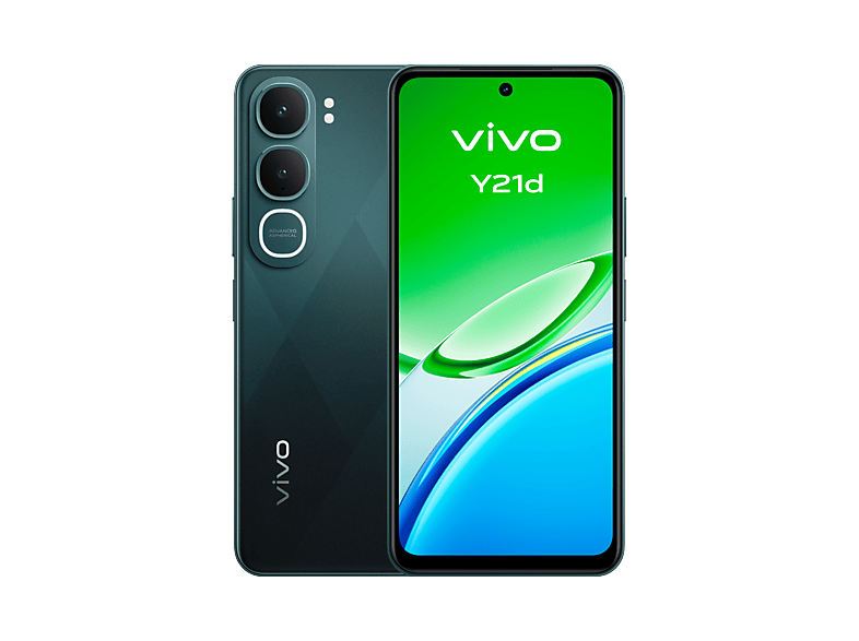 Móvil - vivo Y21d, Jade Verde, 128GB, 4GB RAM, 6.68" LCD, Unisoc UMS9230, 6500 mAh