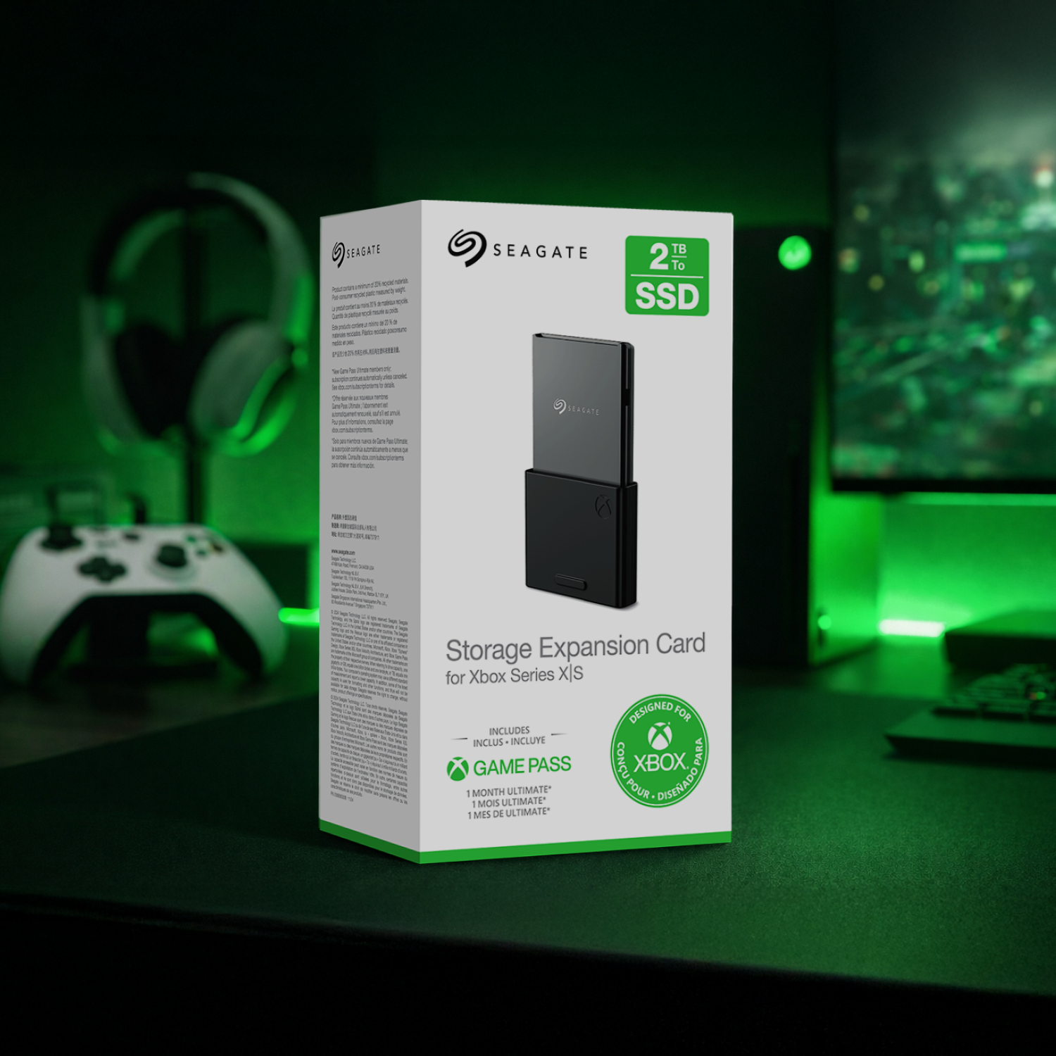 Seagate 2TB SSD-Speichererweiterungskarte für Xbox Series X|S mit Game Pass