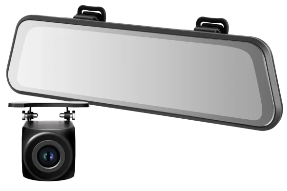 Lusterko wsteczne ze zintegrowaną kamerą. Czarne.