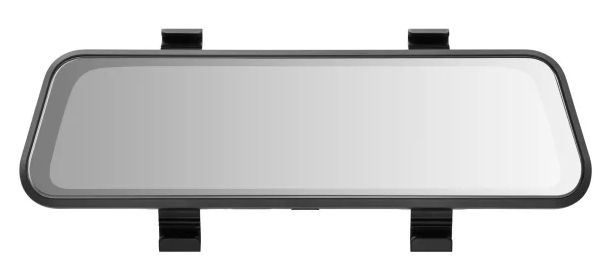 Czarny lusterko wsteczne z klipsami.