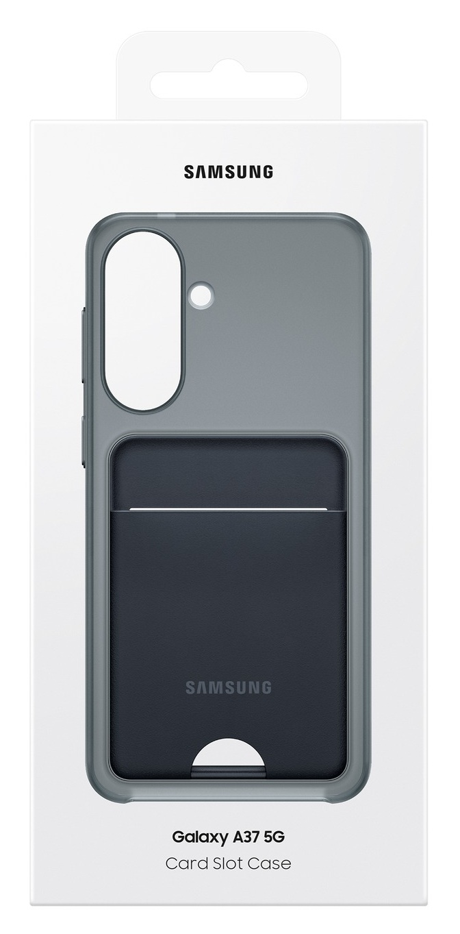 Etui Samsung Galaxy A37 5G z miejscem na kartę, kolor szary.