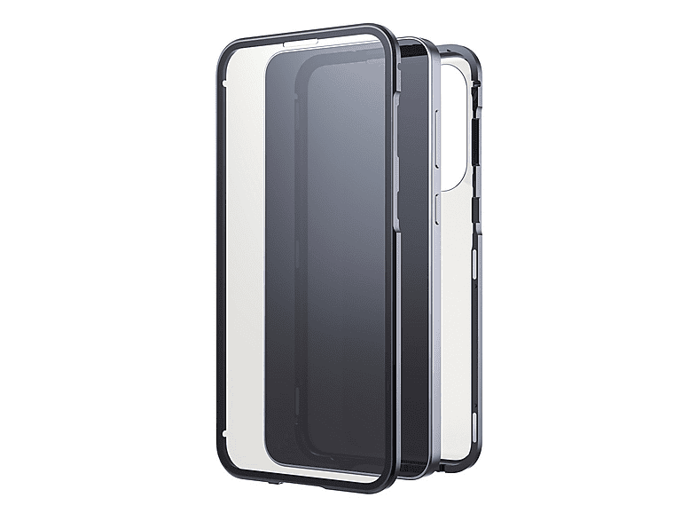 Black Rock 360° Glass Backcover, für Samsung Galaxy A57 5G, Schwarz, Transparent; Schutzhülle — Foto 4 von 5